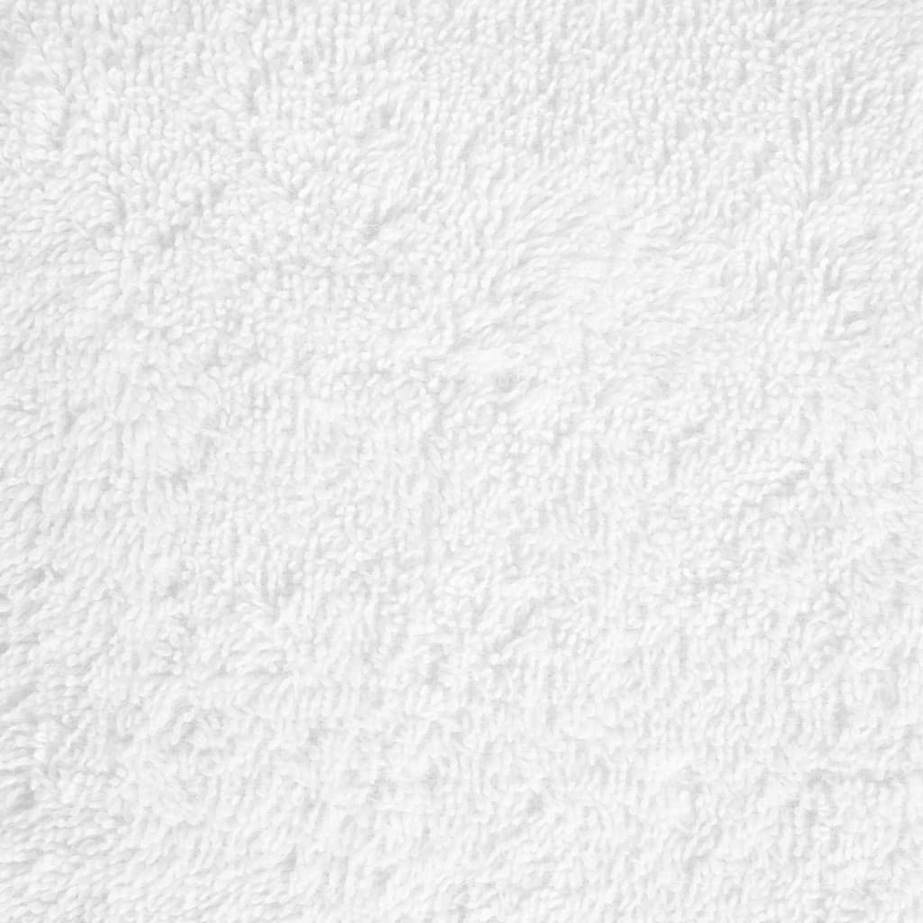 vidaXL Παντόφλες Premium SOLUND 2 τεμ. Λευκές 30x30 εκ. 600 γρ./τ.μ.