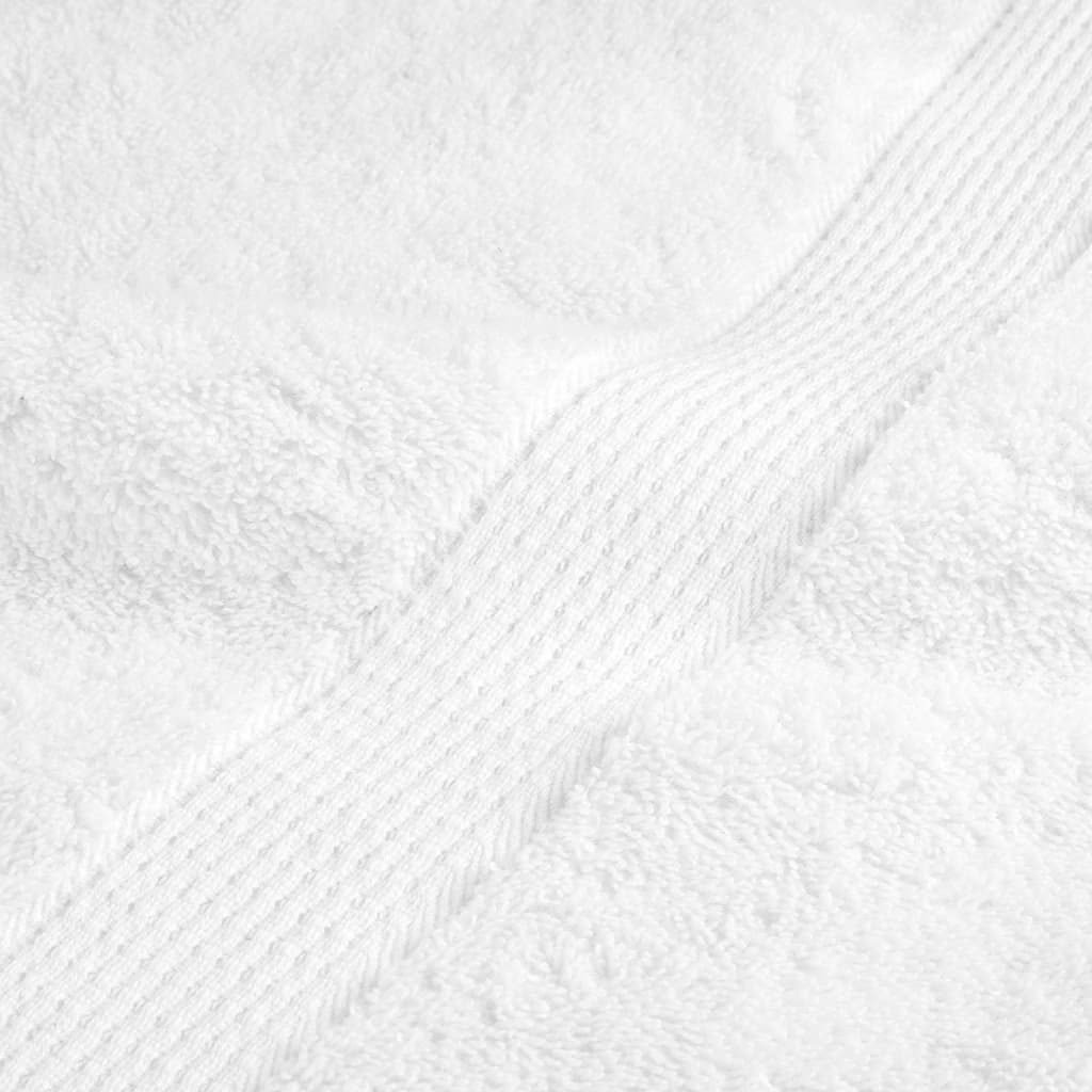 vidaXL Πετσέτες Μπάνιου Premium SOLUND 4 Τεμ Λευκές 70x140εκ 600γρ/μ²