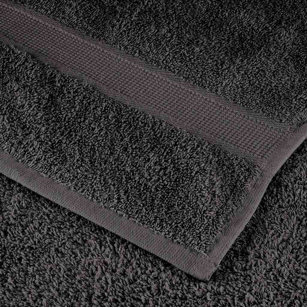 vidaXL Πετσέτα Επισκεπτών SOLUND 4 pcs Ανθρακί 15 x 21 cm 550 gsm