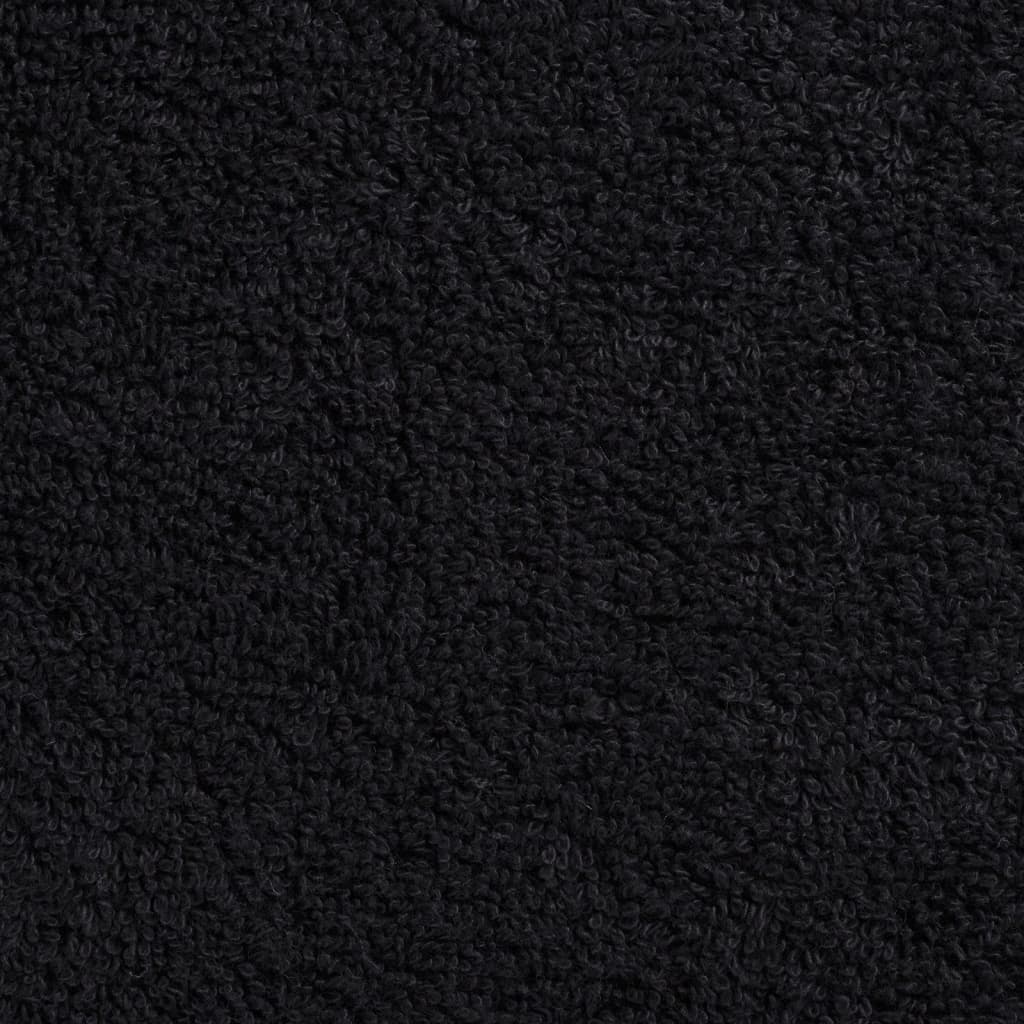 vidaXL Πετσέτες Ξενώνα Premium SOLUND 4 τεμ. Μαύρες 30x50 εκ. 600 γρ./τ.μ.