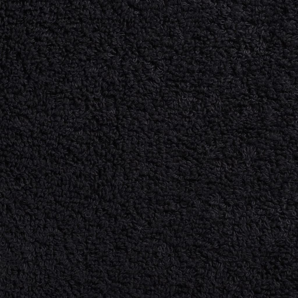 vidaXL Πετσέτες Ξενώνα Premium SOLUND 10 τεμ. Μαύρες 30x50 εκ. 600 γρ./τ.μ.