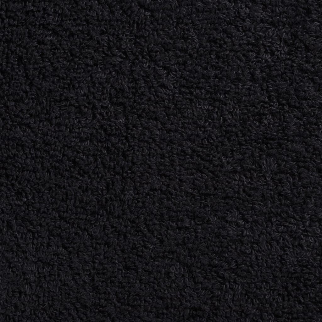 vidaXL Χειροπετσέτες Premium SOLUND 4 τεμ. Μαύρες 50x100 εκ. 600 γρ./τ.μ.