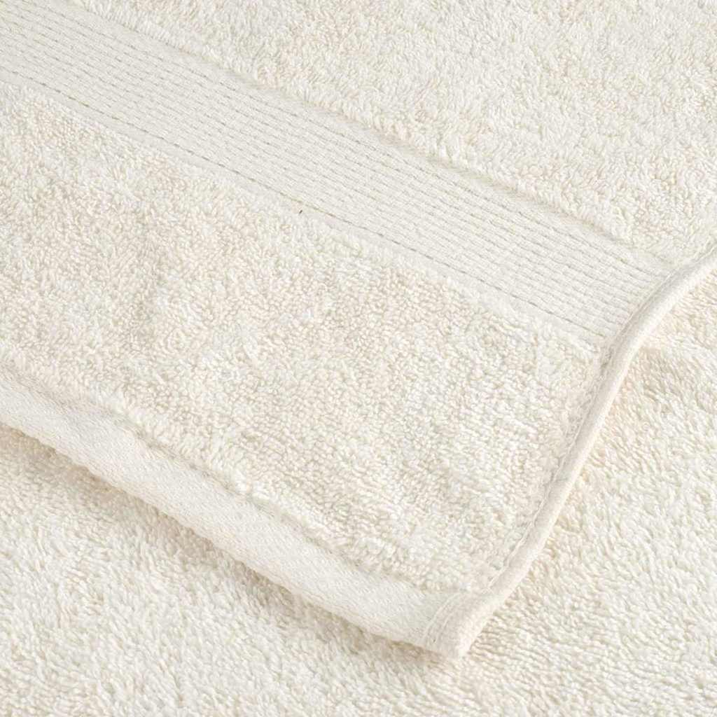 vidaXL Πετσέτα Επισκεπτών SOLUND 4 pcs Κρεμ 15 x 21 cm 550 gsm