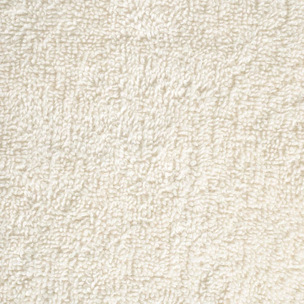 vidaXL Παντόφλες Premium SOLUND 4 τεμ. Κρεμ 30x30 εκ. 600 γρ./τ.μ.