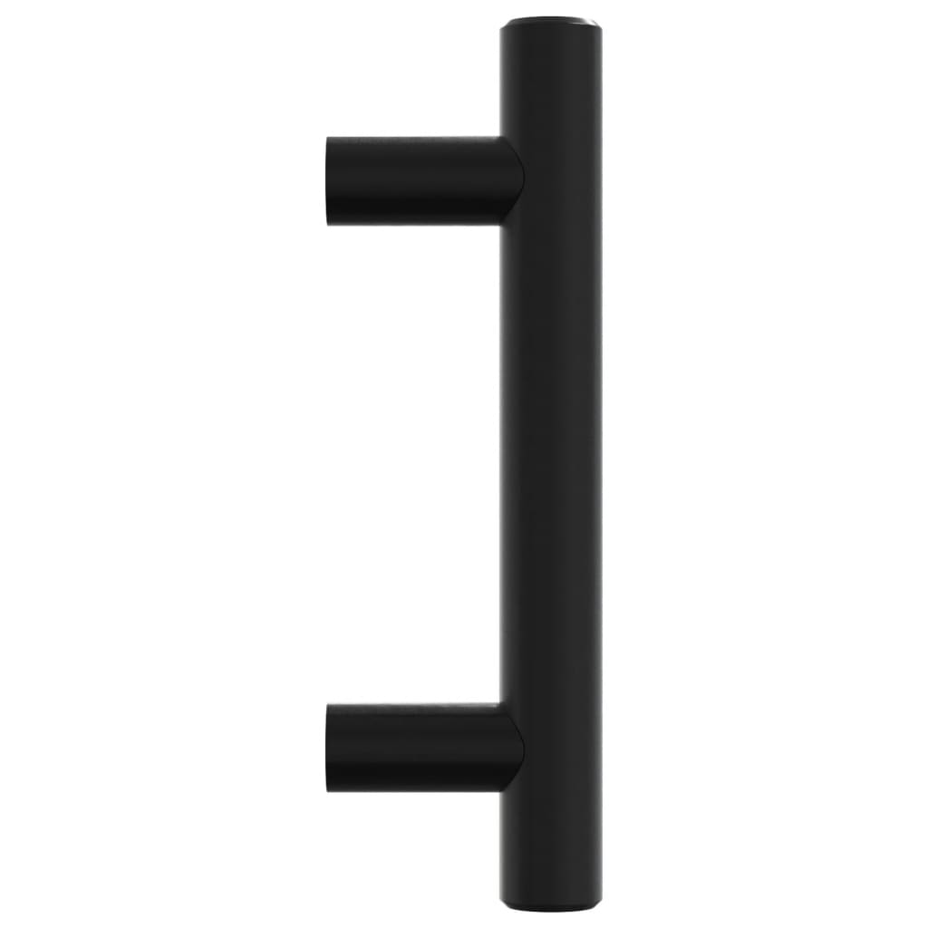 vidaXL Λαβές Ντουλαπιών 20 τεμ. Μαύρες 64 χιλ. από Ανοξείδωτο Ατσάλι