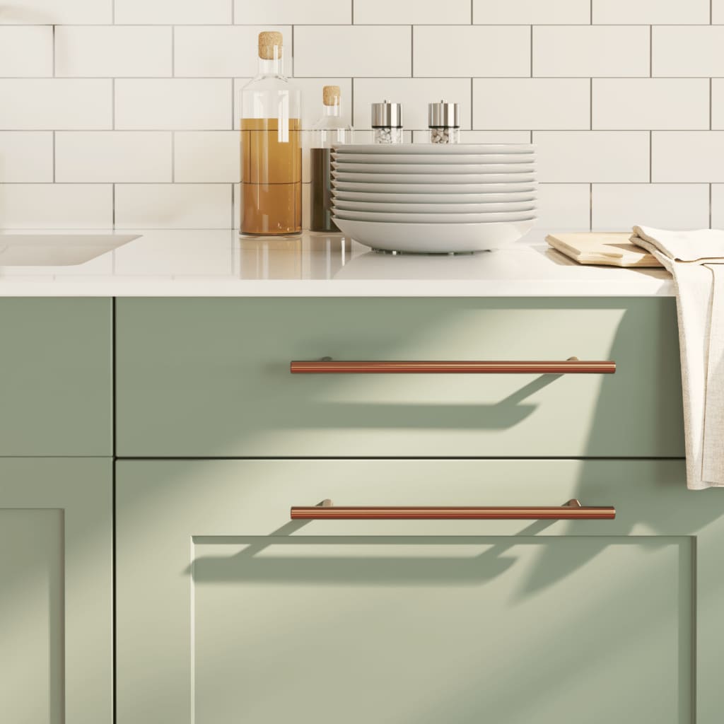 vidaXL Λαβές Ντουλαπιών 20 τεμ. Μπρονζέ 224 χιλ. από Ανοξείδωτο Ατσάλι