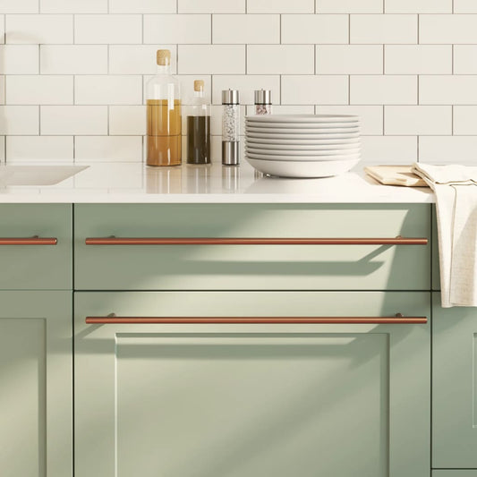 vidaXL Λαβές Ντουλαπιών 20 τεμ. Μπρονζέ 480 χιλ. από Ανοξείδωτο Ατσάλι