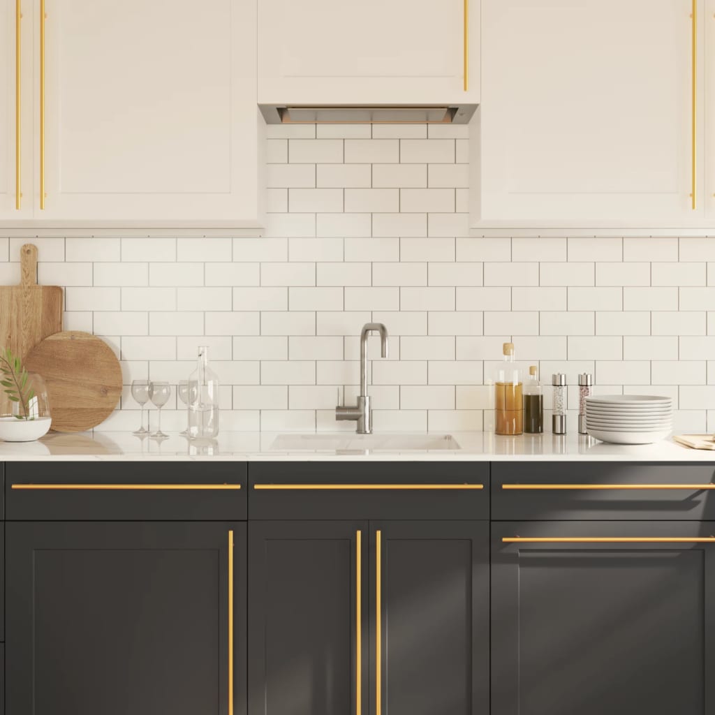 vidaXL Λαβές Ντουλαπιών 10 τεμ. Χρυσές 480 χιλ. από Ανοξείδωτο Ατσάλι