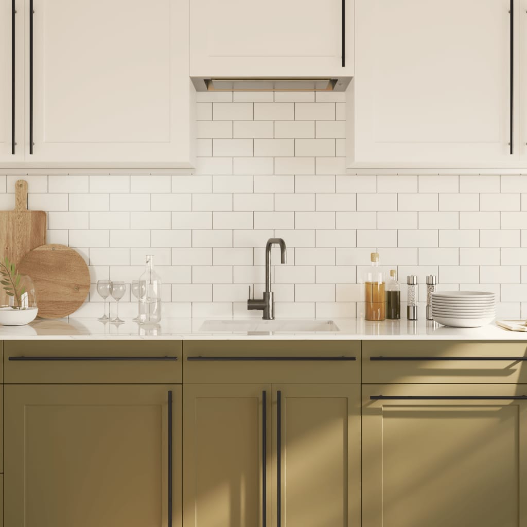 vidaXL Λαβές Ντουλαπιών 10 τεμ. Μαύρες 480 χιλ. από Ανοξείδωτο Ατσάλι