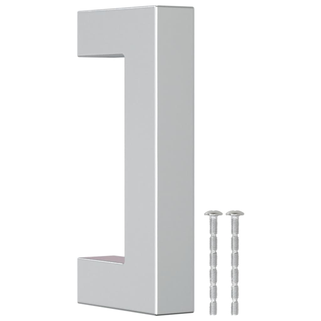 vidaXL Λαβές Ντουλαπιών 20 τεμ. Ασημί 64 χιλ. από Ανοξείδωτο Ατσάλι