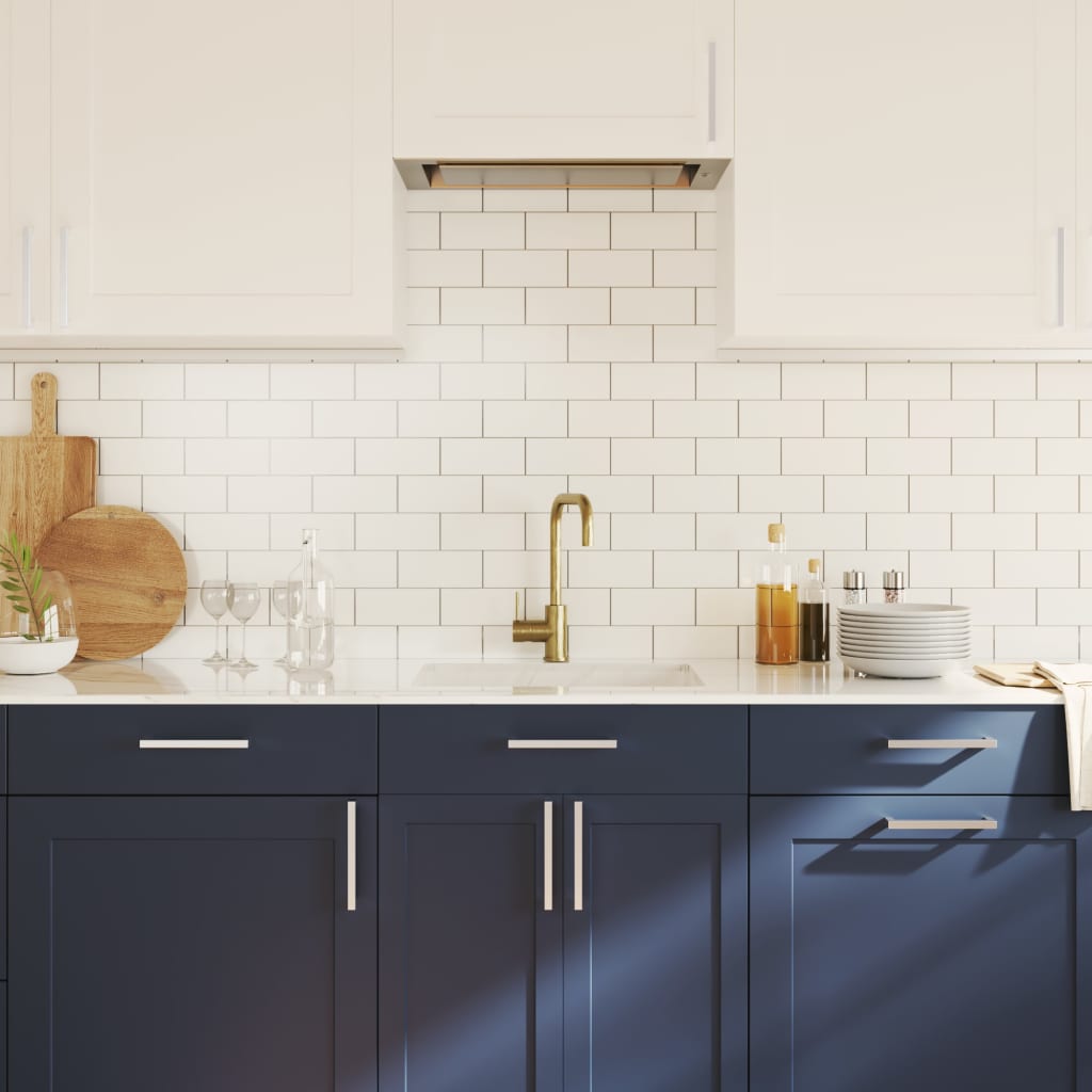 vidaXL Λαβές Ντουλαπιών 20 τεμ. Ασημί 192 χιλ. από Ανοξείδωτο Ατσάλι