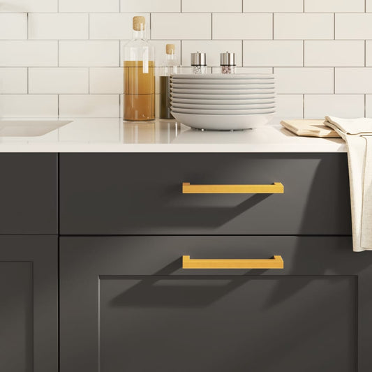 vidaXL Λαβές Ντουλαπιών 20 τεμ. Χρυσές 160 χιλ. από Ανοξείδωτο Ατσάλι