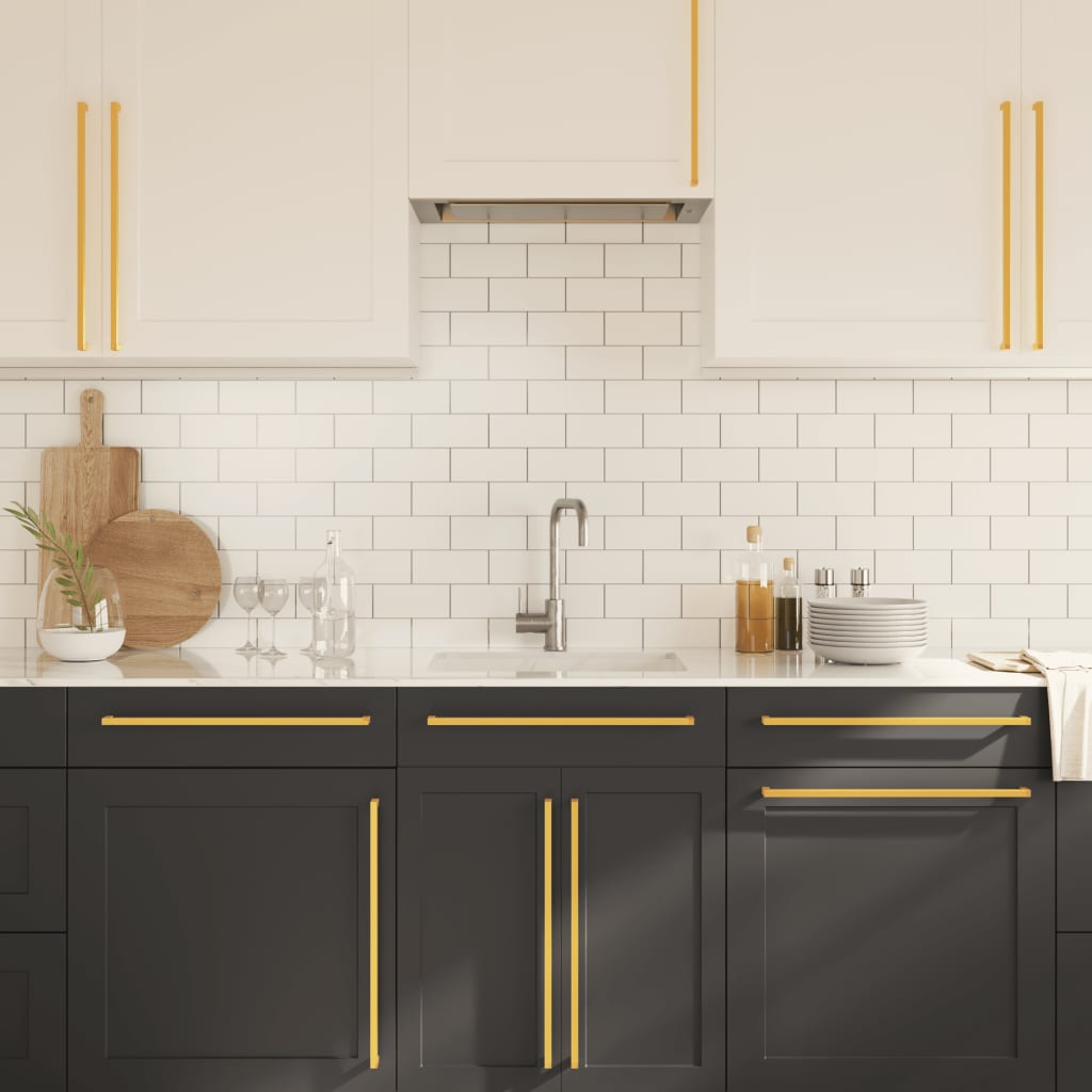 vidaXL Λαβές Ντουλαπιών 20 τεμ. Χρυσές 480 χιλ. από Ανοξείδωτο Ατσάλι