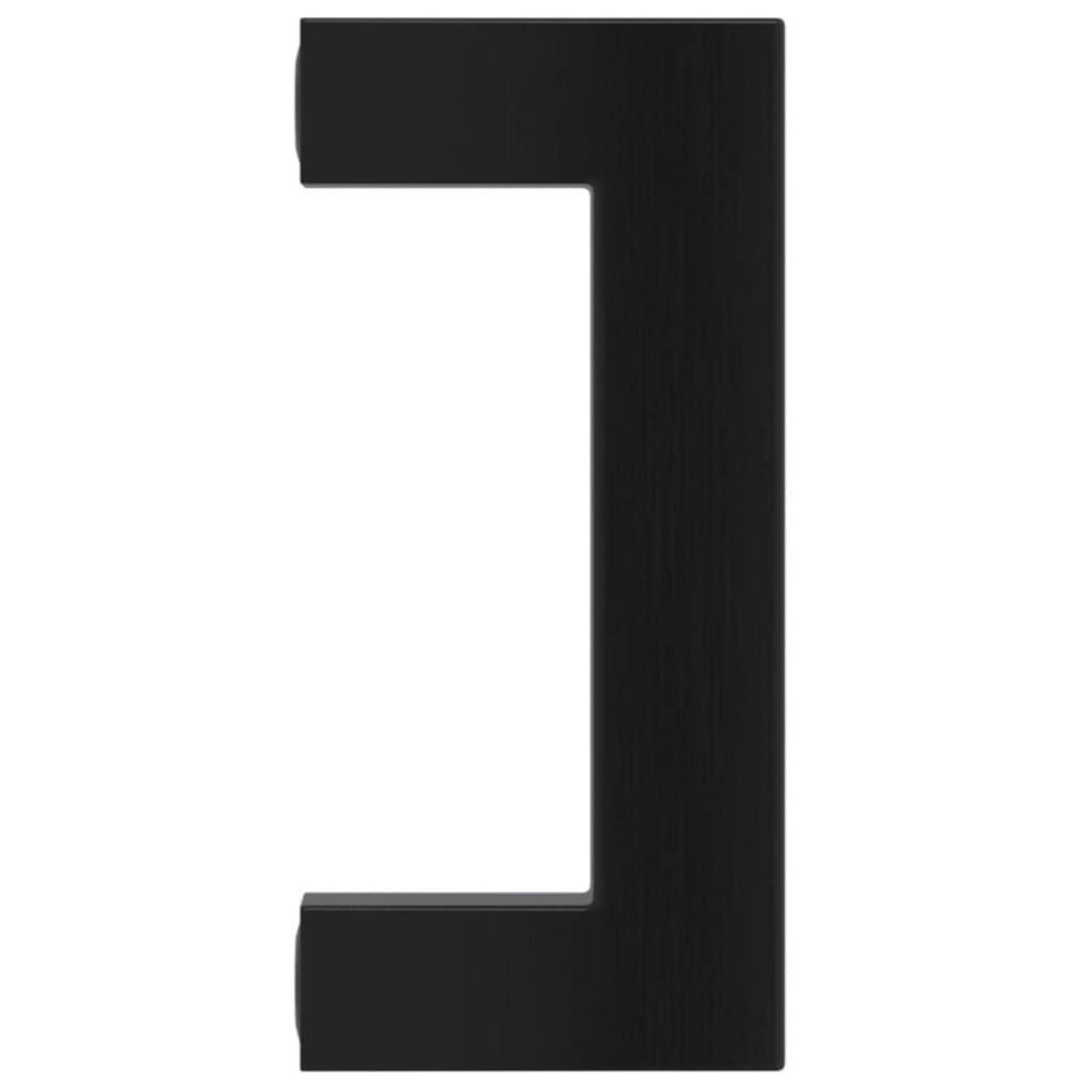 vidaXL Λαβές Ντουλαπιών 20 τεμ. Μαύρες 64 χιλ. από Ανοξείδωτο Ατσάλι