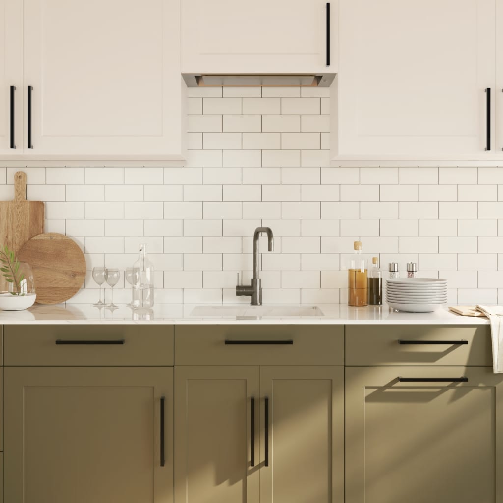 vidaXL Λαβές Ντουλαπιών 20 τεμ. Μαύρες 224 χιλ. από Ανοξείδωτο Ατσάλι