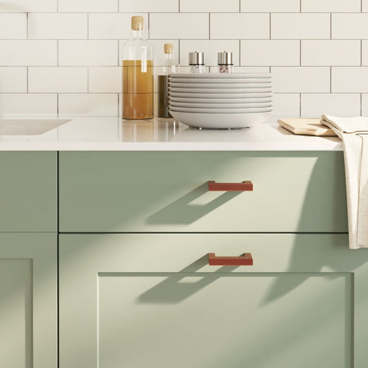 vidaXL Λαβές Ντουλαπιών 20 τεμ. Μπρονζέ 64 χιλ. από Ανοξείδωτο Ατσάλι