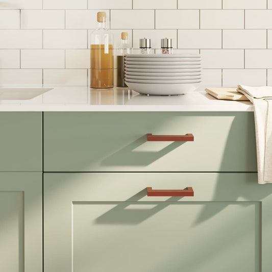 vidaXL Λαβές Ντουλαπιών 20 τεμ. Μπρονζέ 96 χιλ. από Ανοξείδωτο Ατσάλι