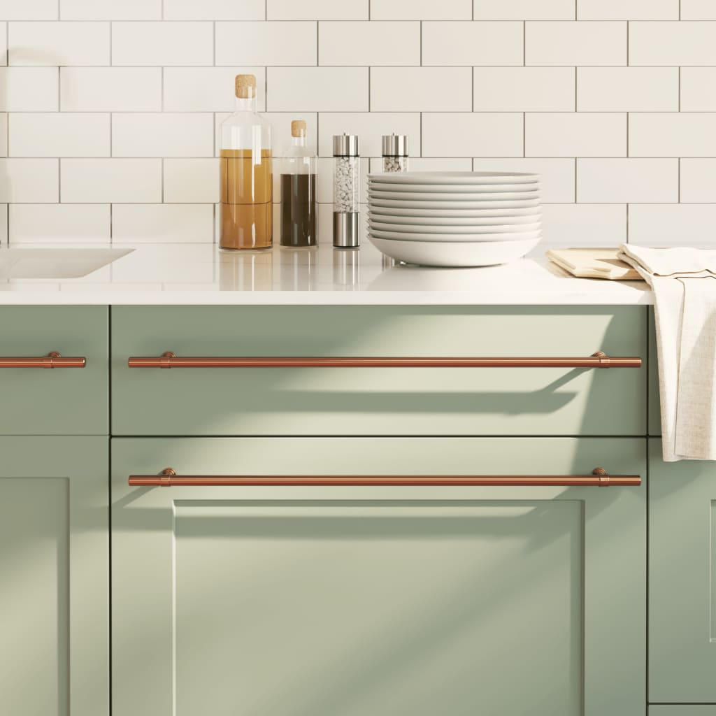 vidaXL Λαβές Ντουλαπιών 20 τεμ. Μπρονζέ 480 χιλ. από Ανοξείδωτο Ατσάλι