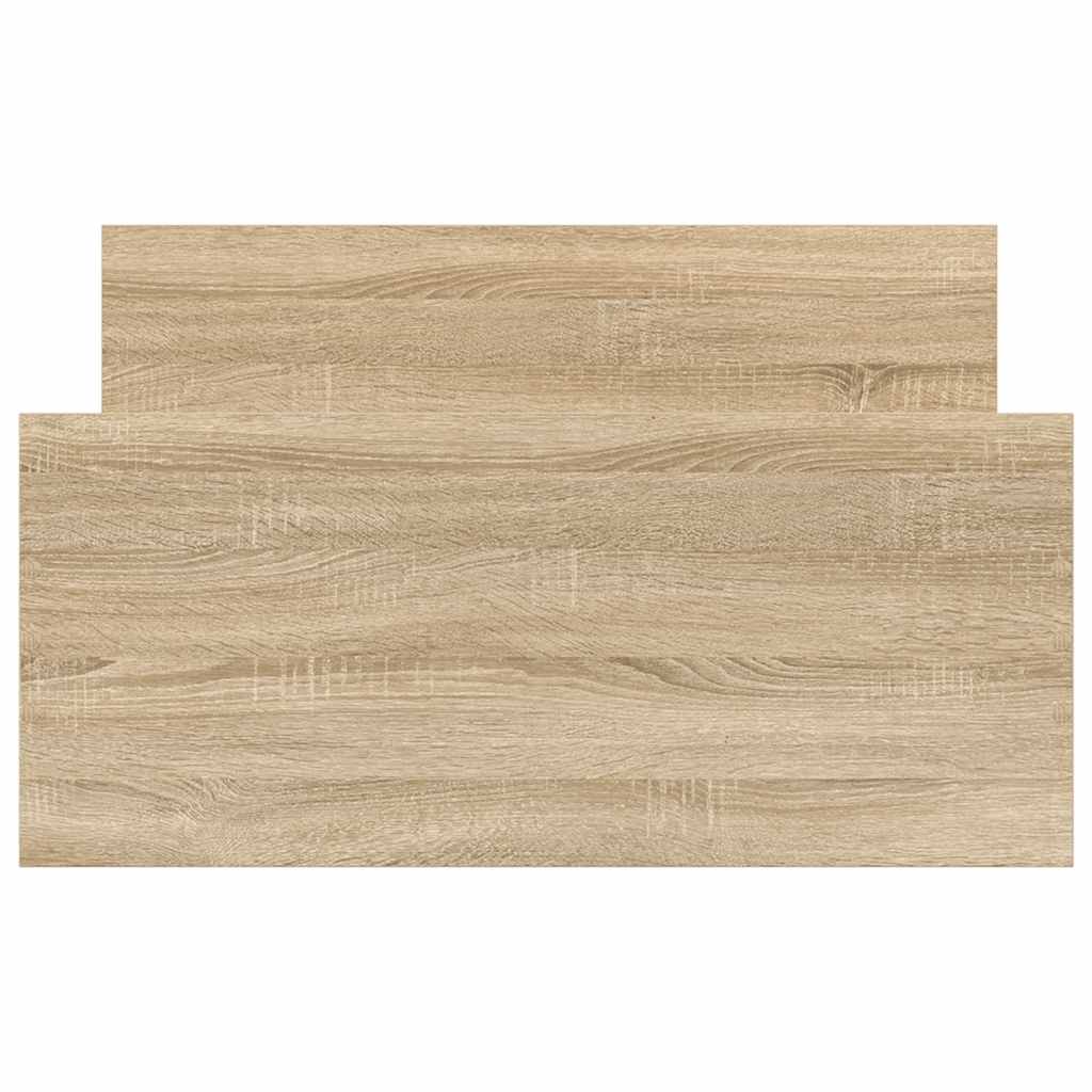 vidaXL Πλαίσιο Κρεβατιού Χωρ. Στρώμα Sonoma Δρυς 100x200εκ Επ. Ξύλο