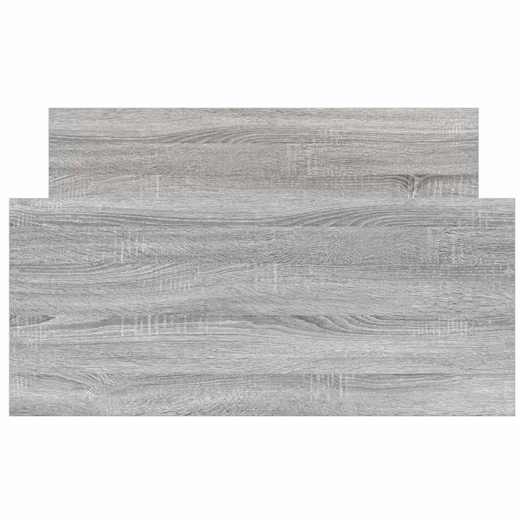 vidaXL Πλαίσιο Κρεβατιού Γκρι Sonoma 100x200 εκ. Επεξεργασμένο Ξύλο