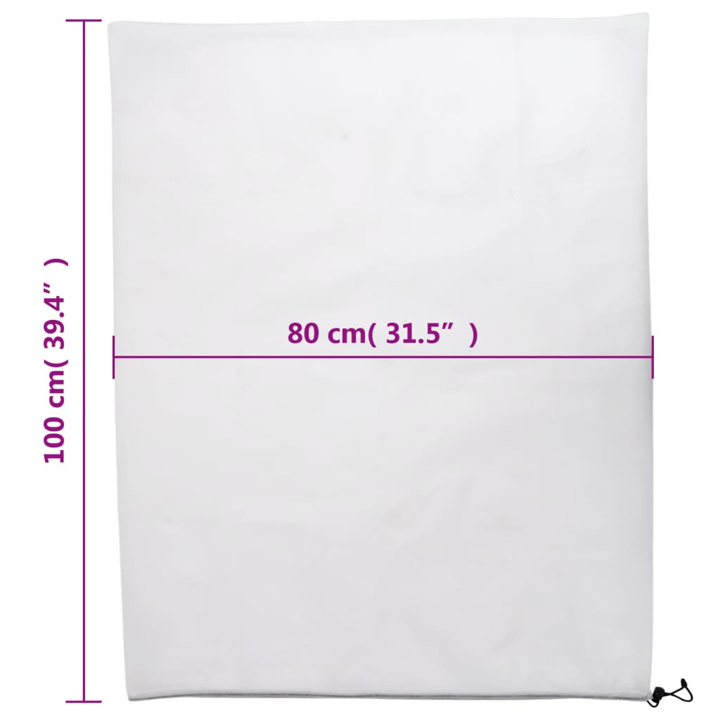 vidaXL Καλύμματα Φυτών Αντιπαγετικά με Κορδόνι 4 τεμ. 70γρ/μ² 0,8x1 μ.