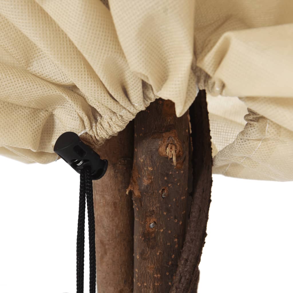 vidaXL Καλύμματα Φυτών Αντιπαγετ. με Κορδόνι 4 τεμ. 70γρ/μ² 0,8x0,8 μ.