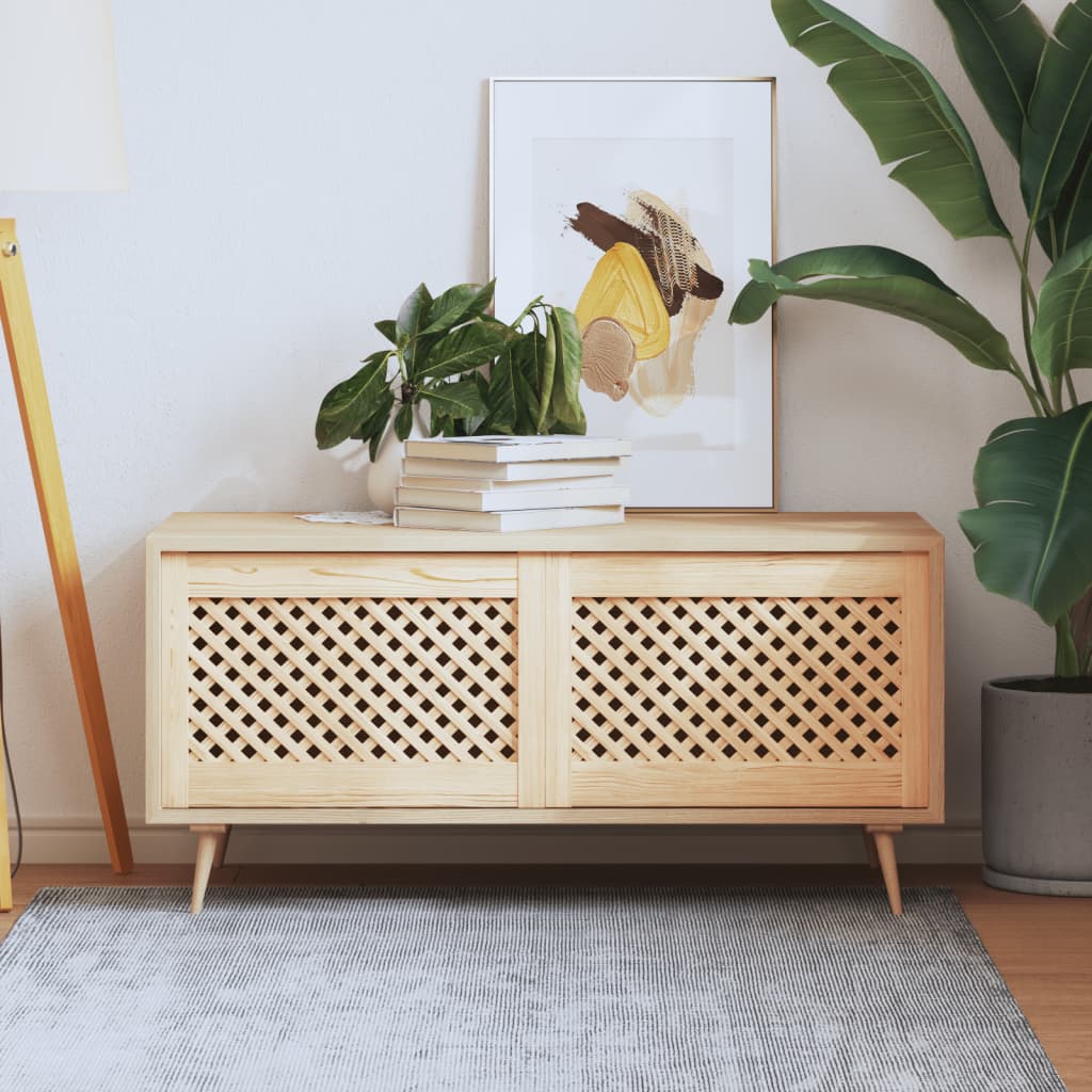 vidaXL Πορτάκια με Πλέγμα 2 Τεμ. 59,5x39,5 εκ. από Μασίφ Ξύλο Πεύκου