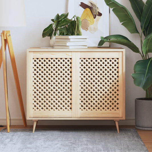 vidaXL Πορτάκια με Περσίδες 2 Τεμ. 49,5x69 εκ. από Μασίφ Ξύλο Πεύκου