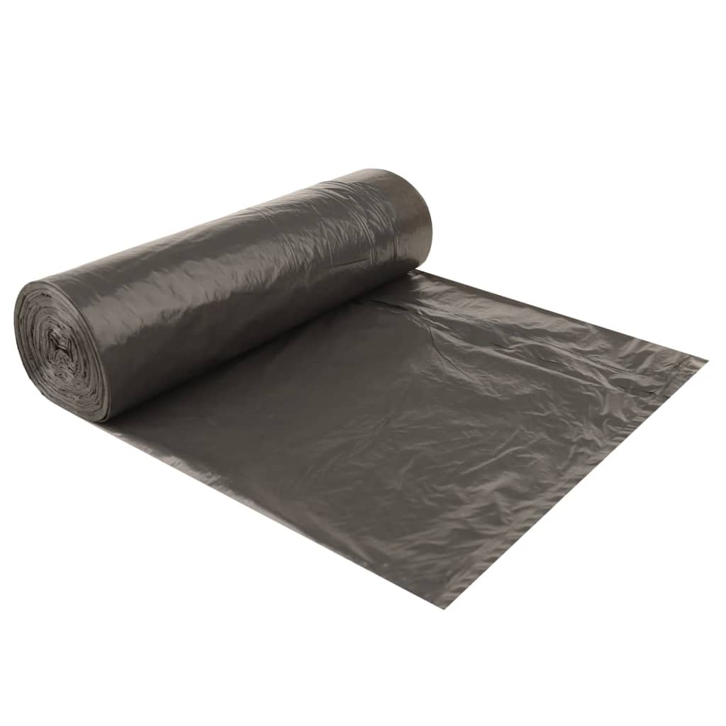 vidaXL Σακούλες Απορριμμάτων με Κορδόνια 250 τεμ. Μαύρες 60 Λ.