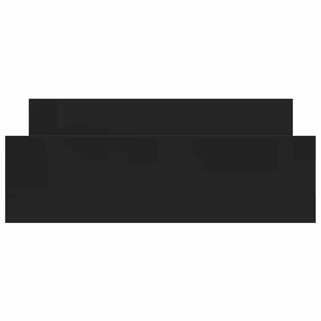 vidaXL Πλαίσιο Κρεβατιού με Κεφαλάρι & Υποπόδιο Μαύρο 140 x 200 εκ.