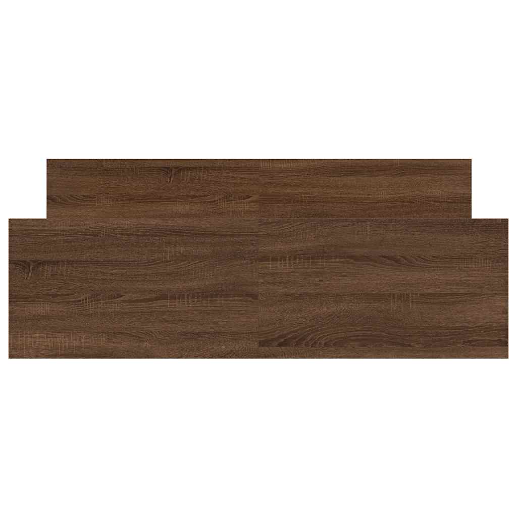 vidaXL Πλαίσιο Κρεβατιού με Κεφαλάρι/Υποπόδιο Καφέ Δρυς 140 x 200 εκ.