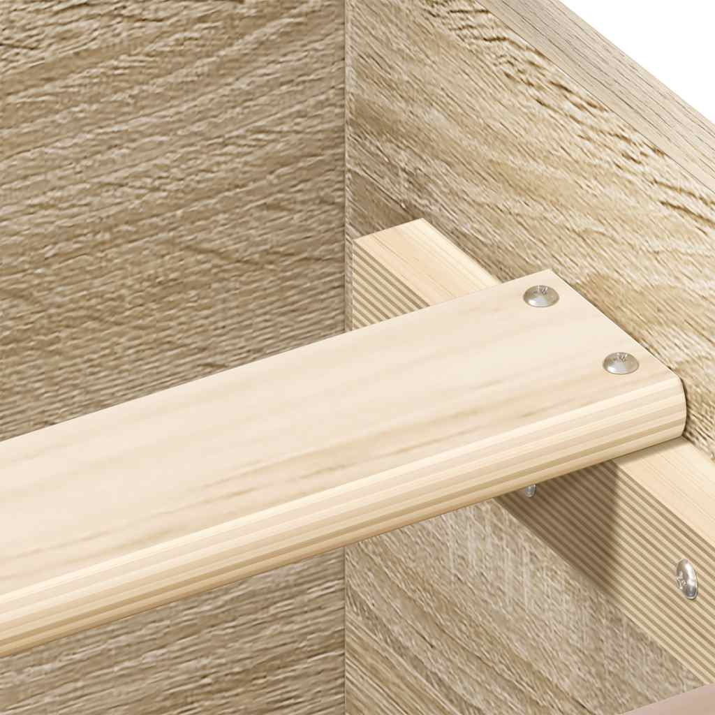 vidaXL Πλαίσιο Κρεβατιού με Κεφαλάρι/Ποδαρικό Sonoma Δρυς 150x200 εκ.