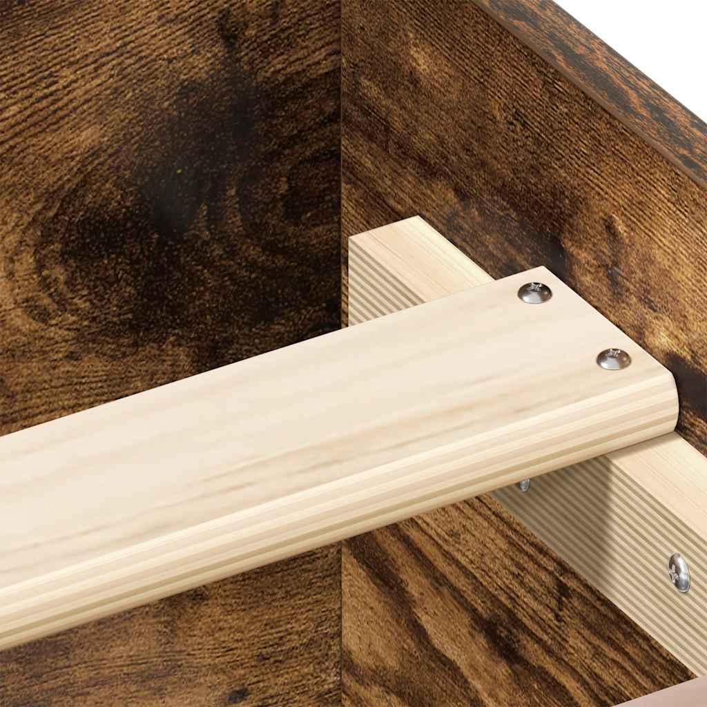 vidaXL Πλαίσιο Κρεβατιού με Κεφαλάρι/Ποδαρικό Καπν. Δρυς 150x200 εκ.