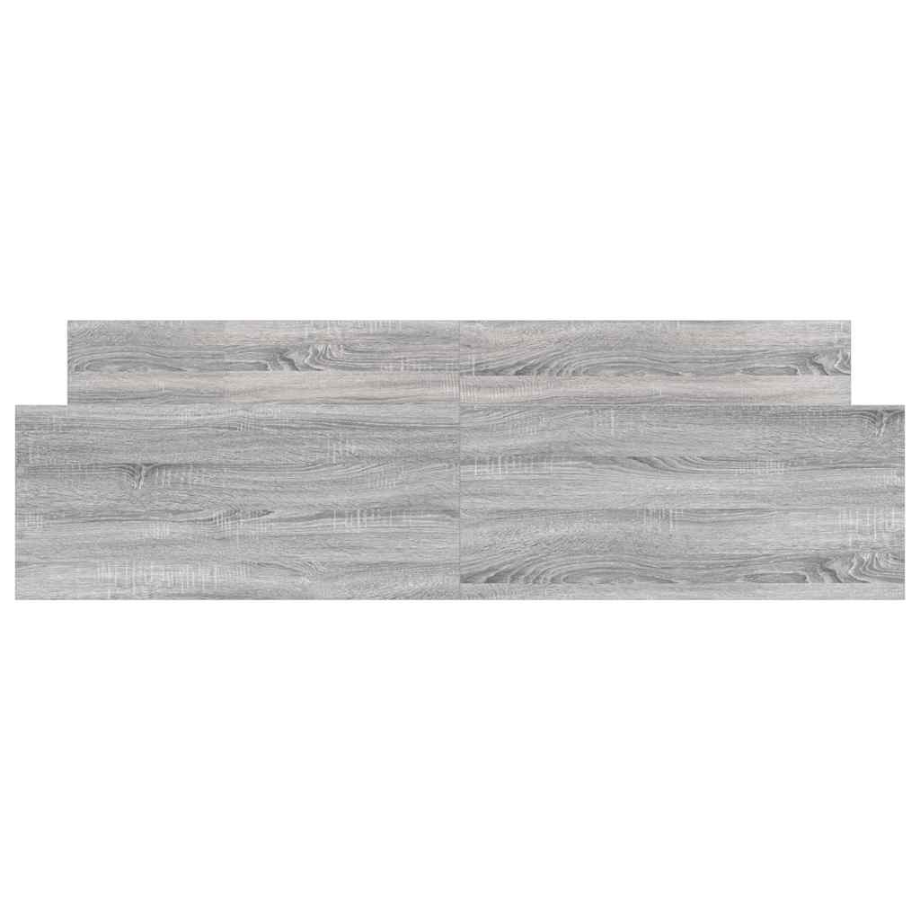 vidaXL Πλαίσιο Κρεβατιού με Κεφαλάρι/Υποπόδιο Γκρι Sonoma 160x200 εκ.