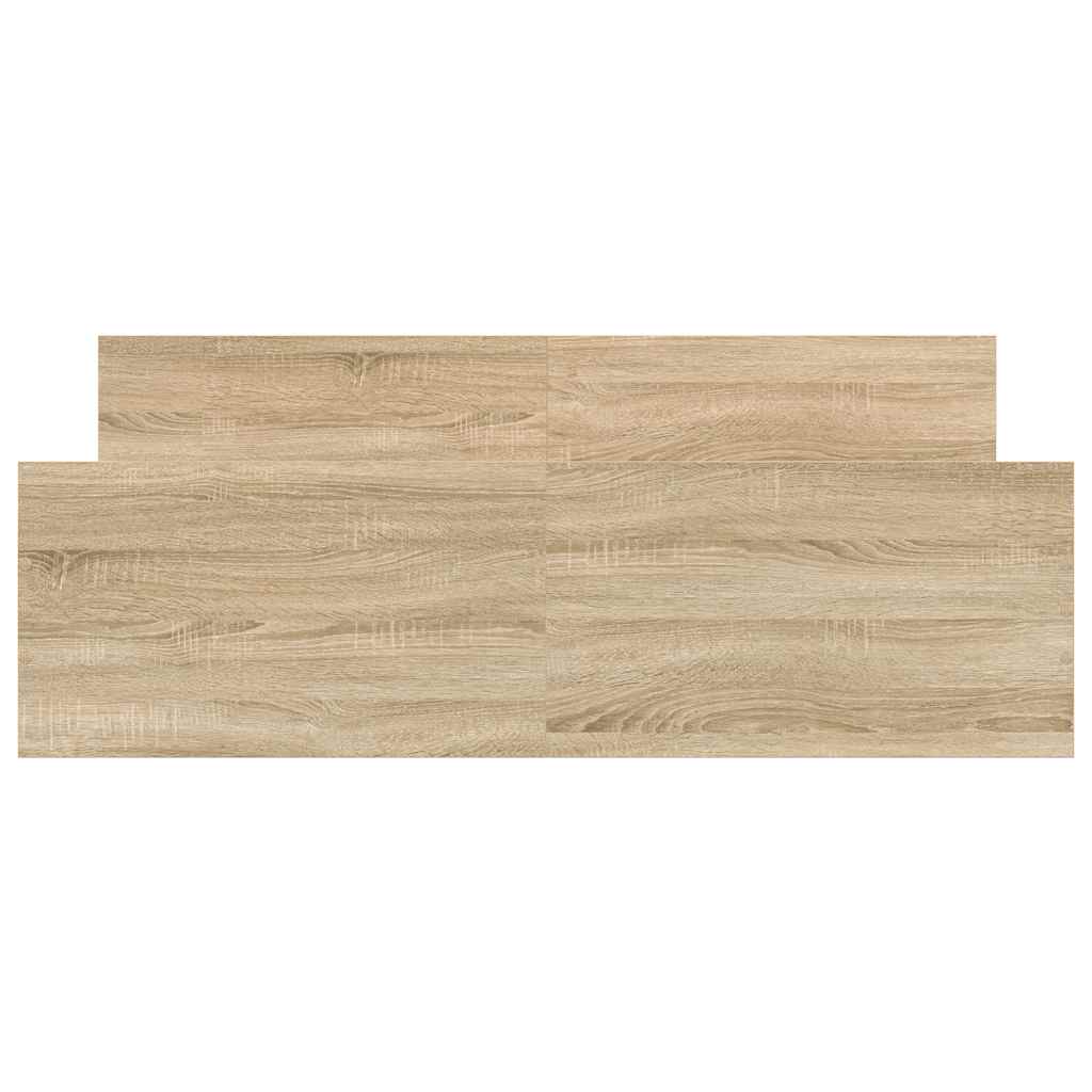 vidaXL Πλαίσιο Κρεβατιού με Κεφαλάρι/Ποδαρικό Sonoma Δρυς 120x190 εκ.