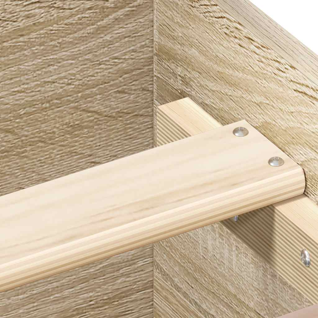 vidaXL Πλαίσιο Κρεβατιού με Κεφαλάρι/Ποδαρικό Sonoma Δρυς 120x190 εκ.