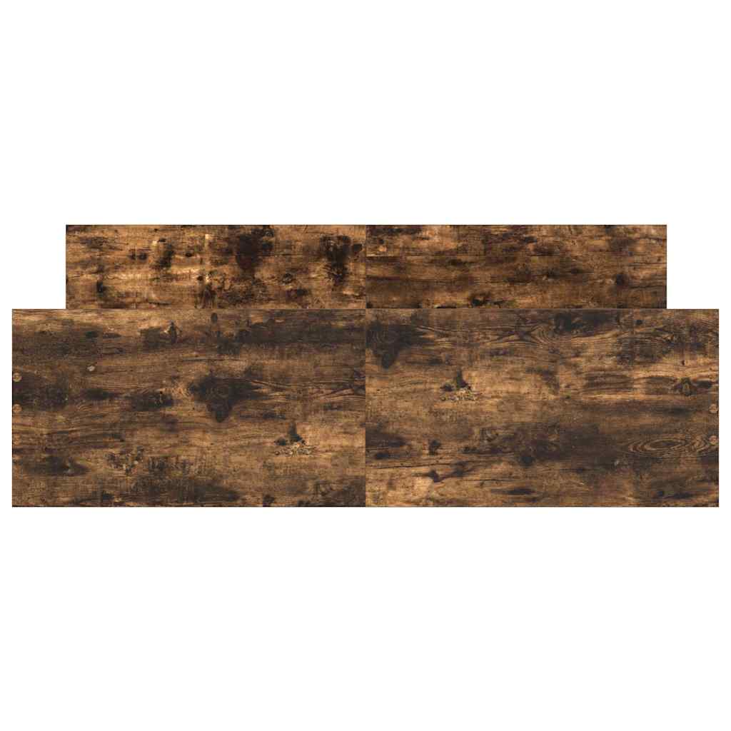 vidaXL Πλαίσιο Κρεβατιού με Κεφαλάρι/Ποδαρικό Καπν. Δρυς 140x190 εκ.