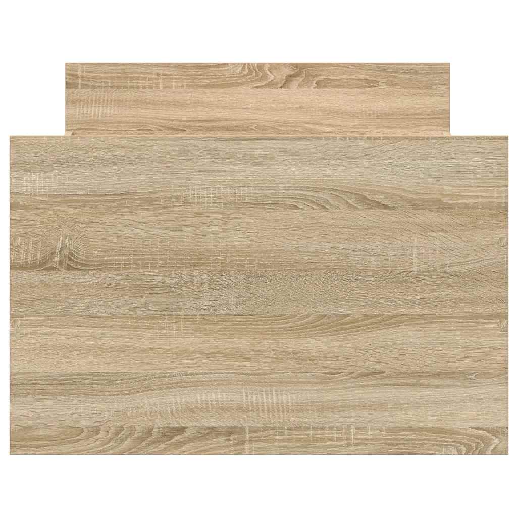 vidaXL Πλαίσιο Κρεβατιού με Κεφαλάρι/Ποδαρικό Sonoma Δρυς 90x190 εκ.