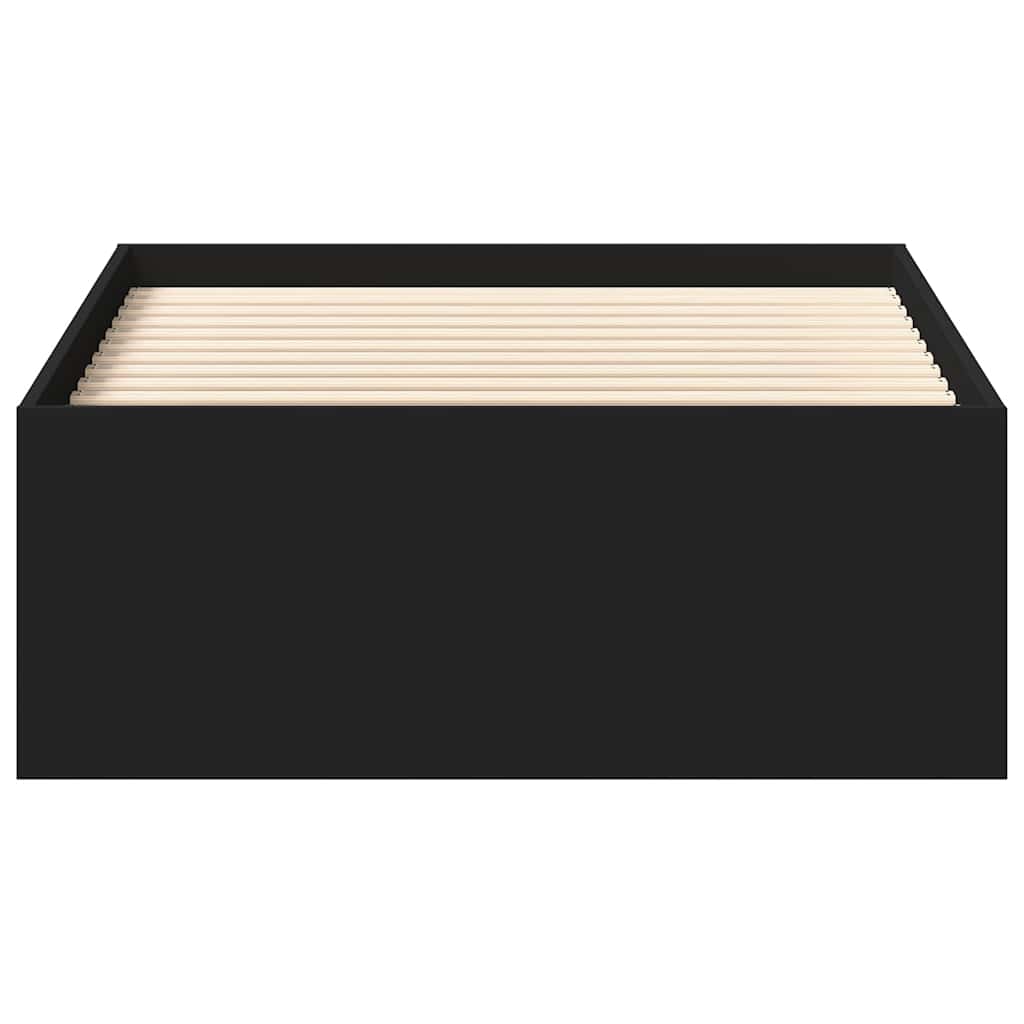 vidaXL Πλαίσιο Κρεβατιού Μαύρο 90x200 cm