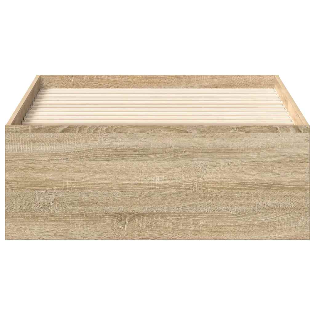 vidaXL Πλαίσιο Κρεβατιού Sonoma Δρυς 100x200 εκ.
