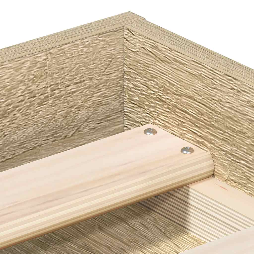 vidaXL Πλαίσιο Κρεβατιού Sonoma Δρυς 90 x 190 εκ.