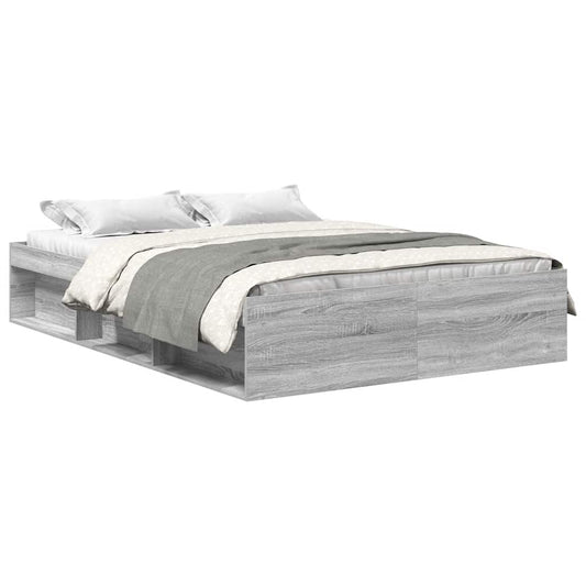 vidaXL Πλαίσιο Κρεβατιού Γκρι Sonoma 120x200 εκ.