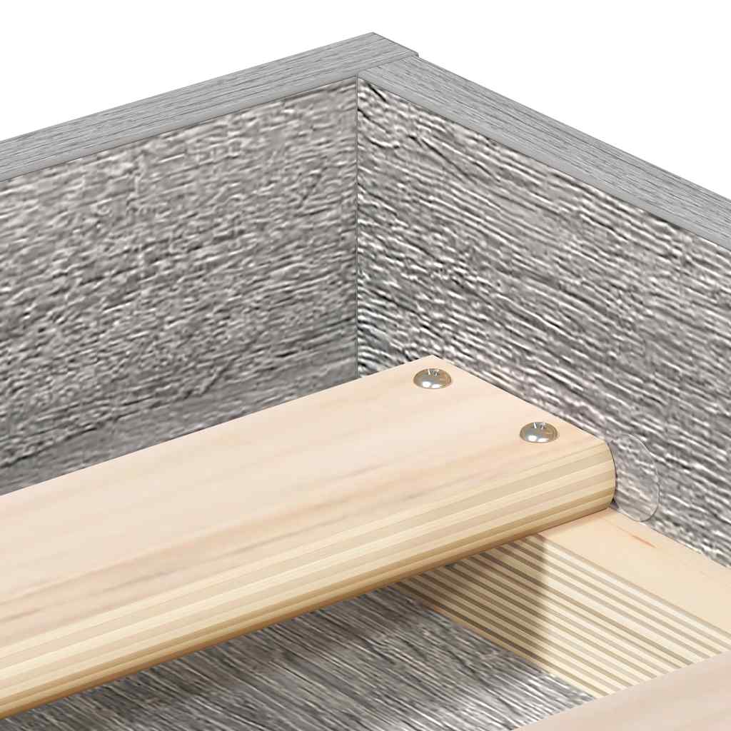 vidaXL Πλαίσιο Κρεβατιού Γκρι Sonoma 120x200 εκ.