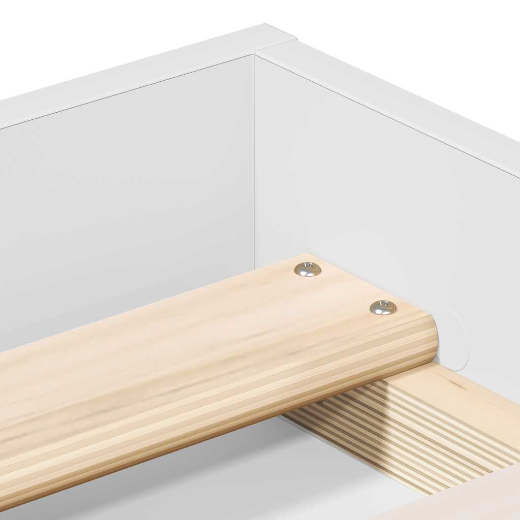 vidaXL Πλαίσιο Κρεβατιού Λευκό 140 x 200 εκ.