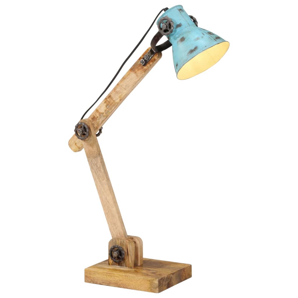 vidaXL Φωτιστικό Γραφείου 25 W Αντικέ Μπλε 23 x 18 x 96 εκ. Ε27