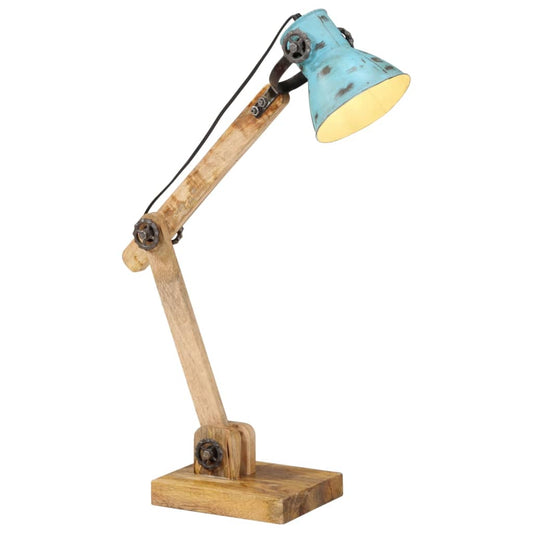 vidaXL Φωτιστικό Γραφείου 25 W Αντικέ Μπλε 23 x 18 x 96 εκ. Ε27