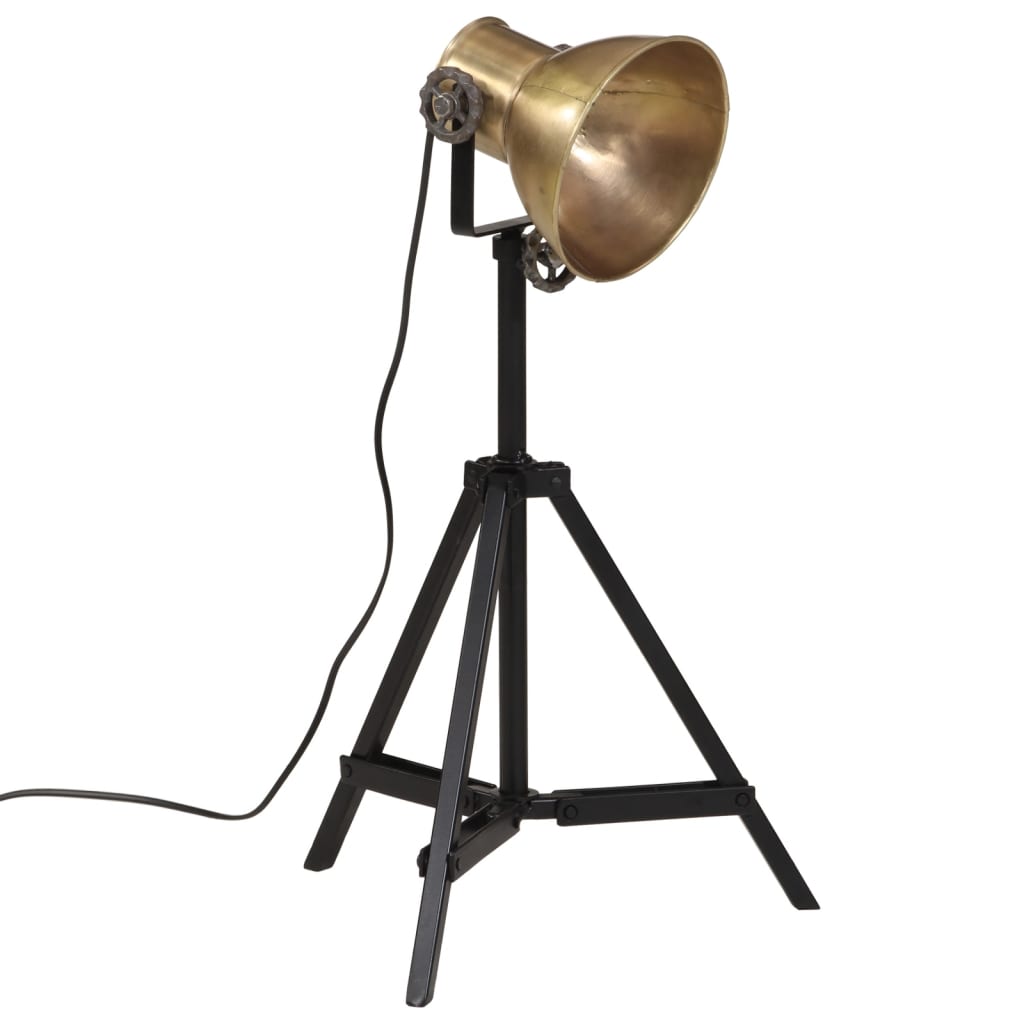 vidaXL Φωτιστικό Δαπέδου 25 W Αντικέ Ορείχαλκος 35x35x65/95 εκ. Ε27