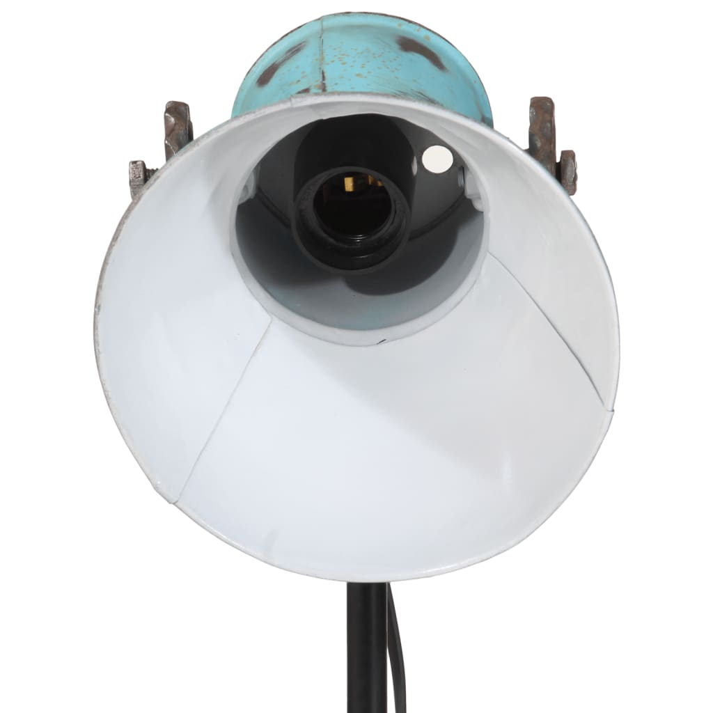 vidaXL Φωτιστικό Δαπέδου 25 W Αντικέ Μπλε 35x35x65/95 εκ. Ε27