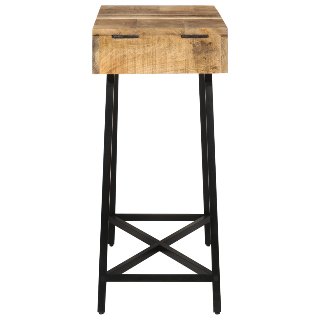 vidaXL Μπουντουάρ 105x35x75 εκ. Μασίφ Ακατέργαστο Ξύλο Μάνγκο/Σίδηρος