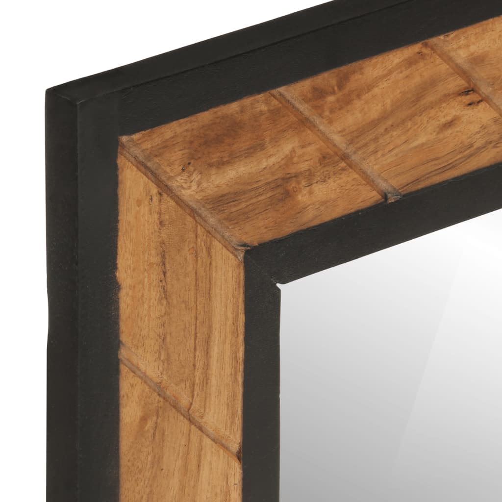 vidaXL Καθρέφτης Μπάνιου 60 x 1 x 55 εκ. από Μασίφ Ξύλο Ακακίας